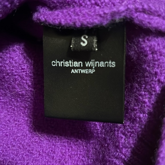 Christian Wijnants Wool Felted Pullover Sweater Orchid Purple Small - Picture 10 of 11